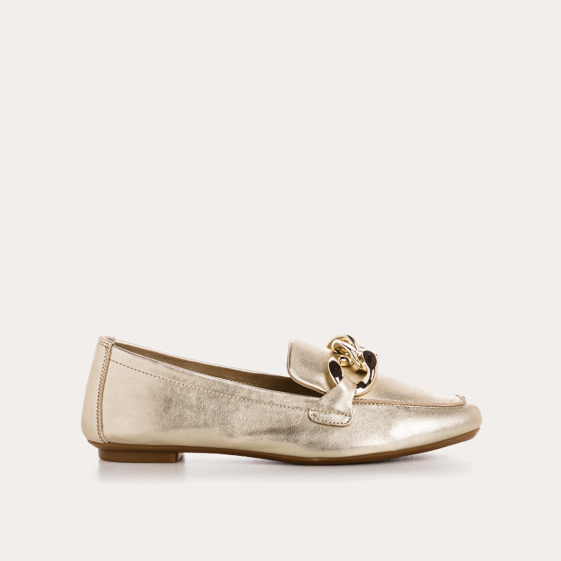 Mocassins Femme Cuir Métallisé  - HARTEGA  | Reqins