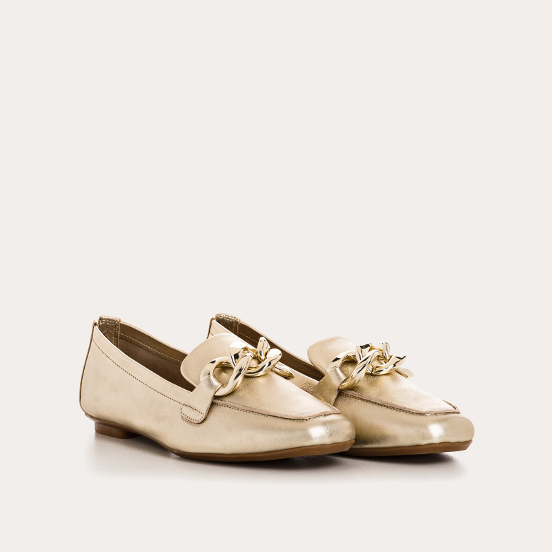 Mocassins Femme Cuir Métallisé  - HARTEGA  | Reqins