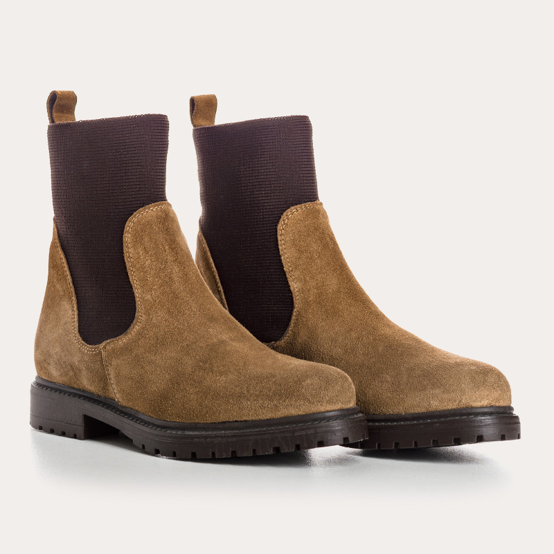 Boots chelsea suede with elastic