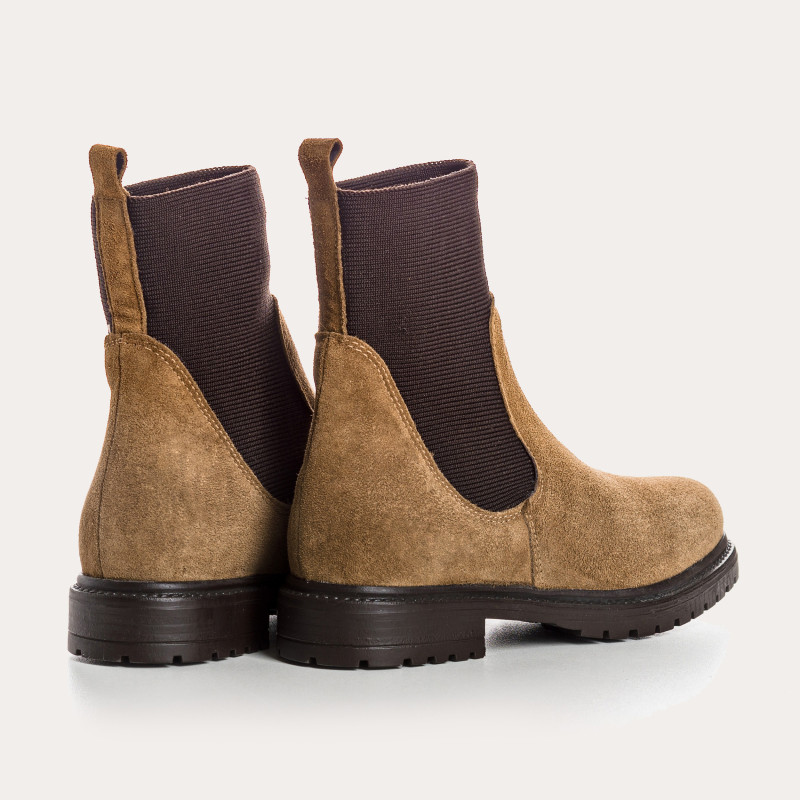 Boots chelsea suede with elastic