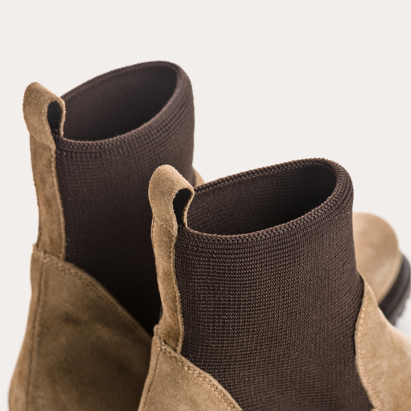 Boots chelsea suede with elastic