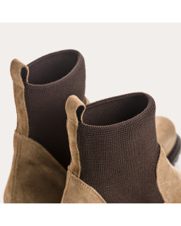 Boots chelsea suede with elastic
