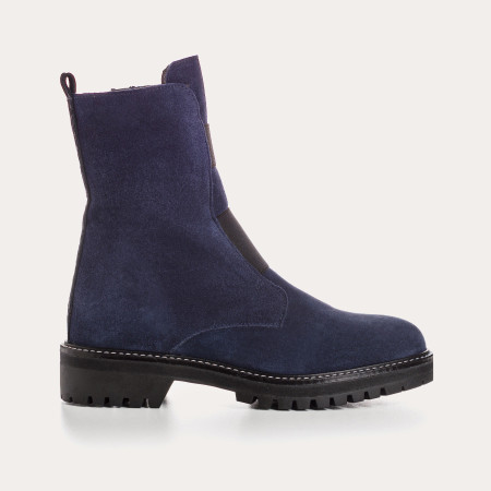 Boots chelsea suede with elastic and interior zip