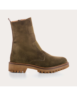 Boots chelsea suede with elastic and interior zip