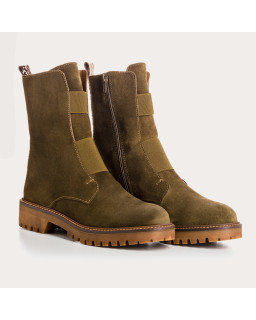 Boots chelsea suede with elastic and interior zip