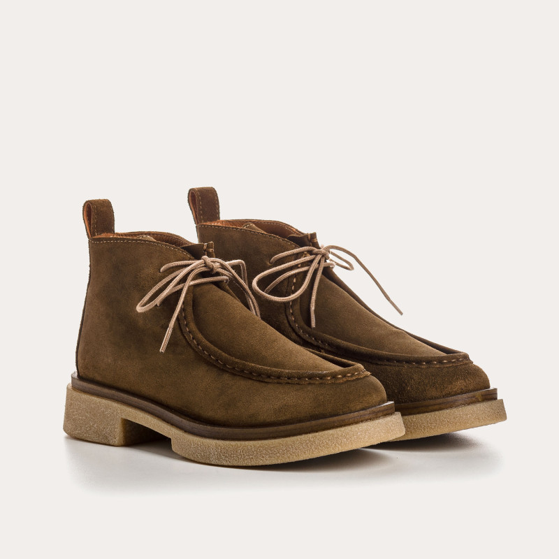 Derbies Fortuna - Suede Shoes Woman I Reqins