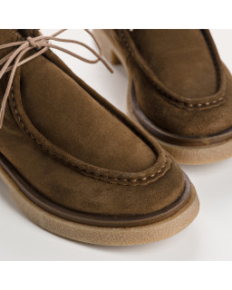 Derbies Fortuna - Suede Shoes Woman I Reqins