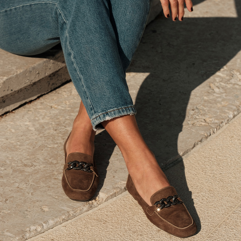 Loafers Holding in suede - Allure Preppy