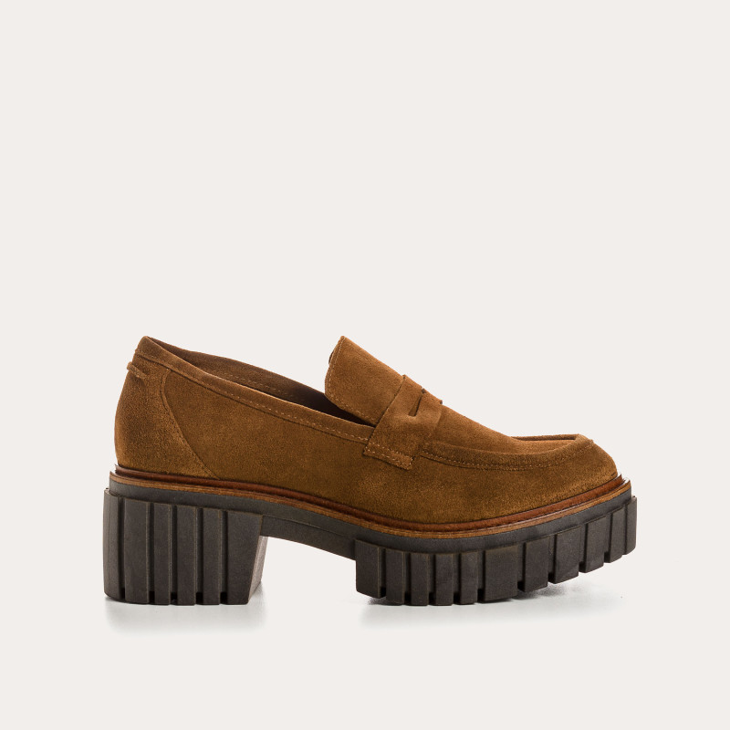 Belina Chunky Moccasins in suede