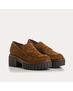 Belina Chunky Moccasins in suede