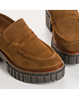 Belina Chunky Moccasins in suede