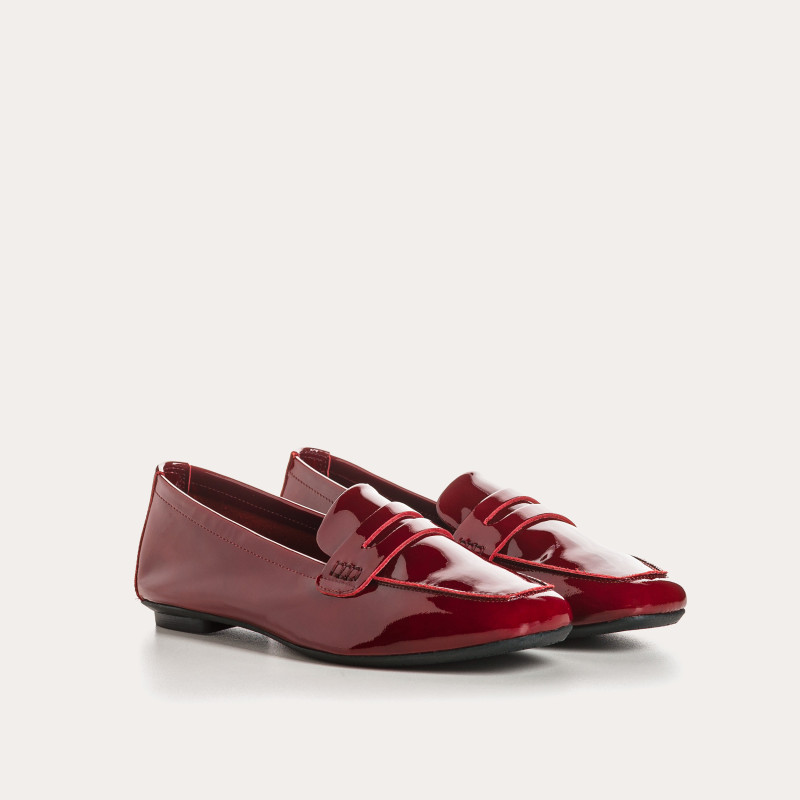 Loafers Hema for women in pATENT LEATHER - Reqins