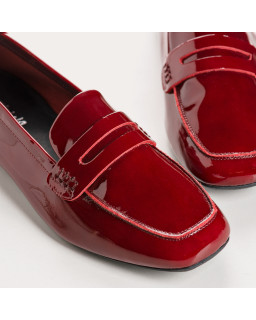 Loafers Hema for women in pATENT LEATHER - Reqins