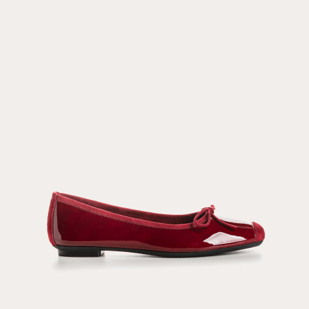 Harmony Patent Leather Ballerinas | Reqins
