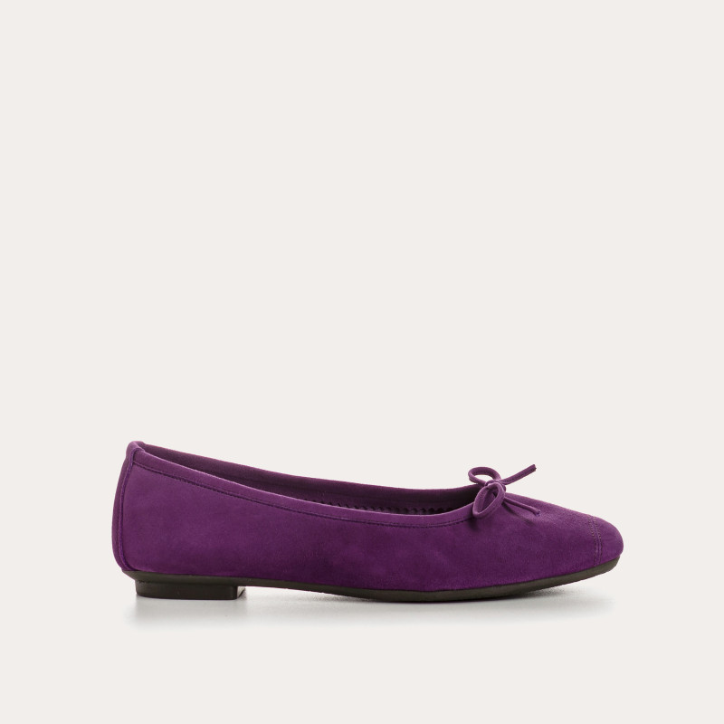 Harmony soft suede ballerinas