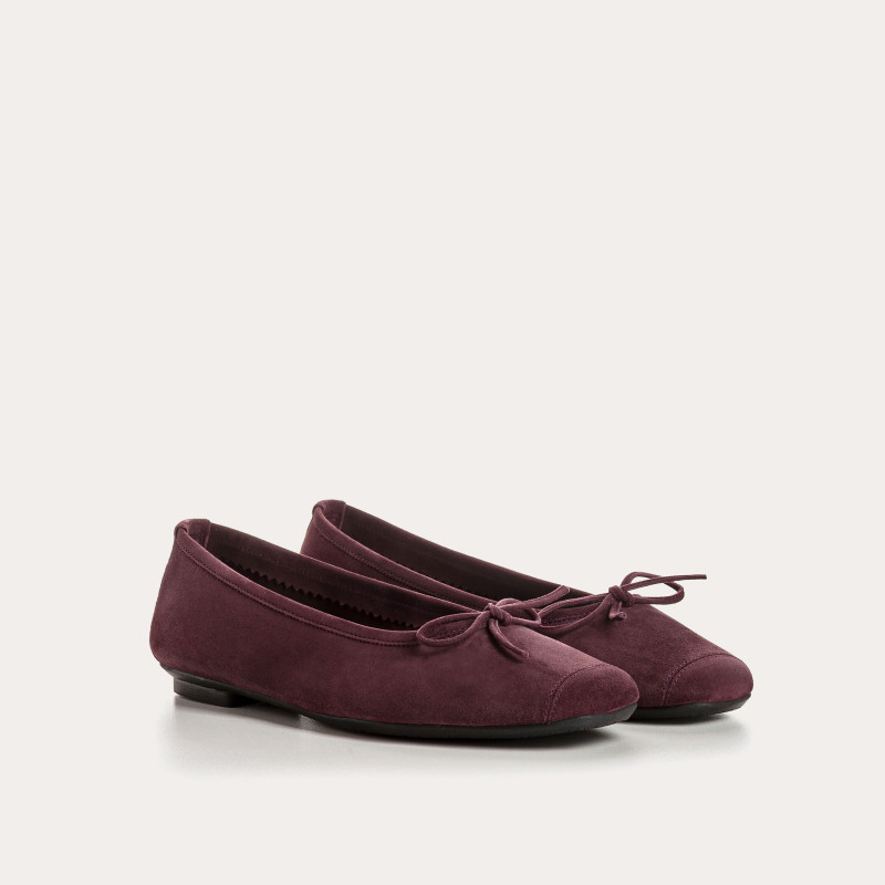 Harmony soft suede ballerinas