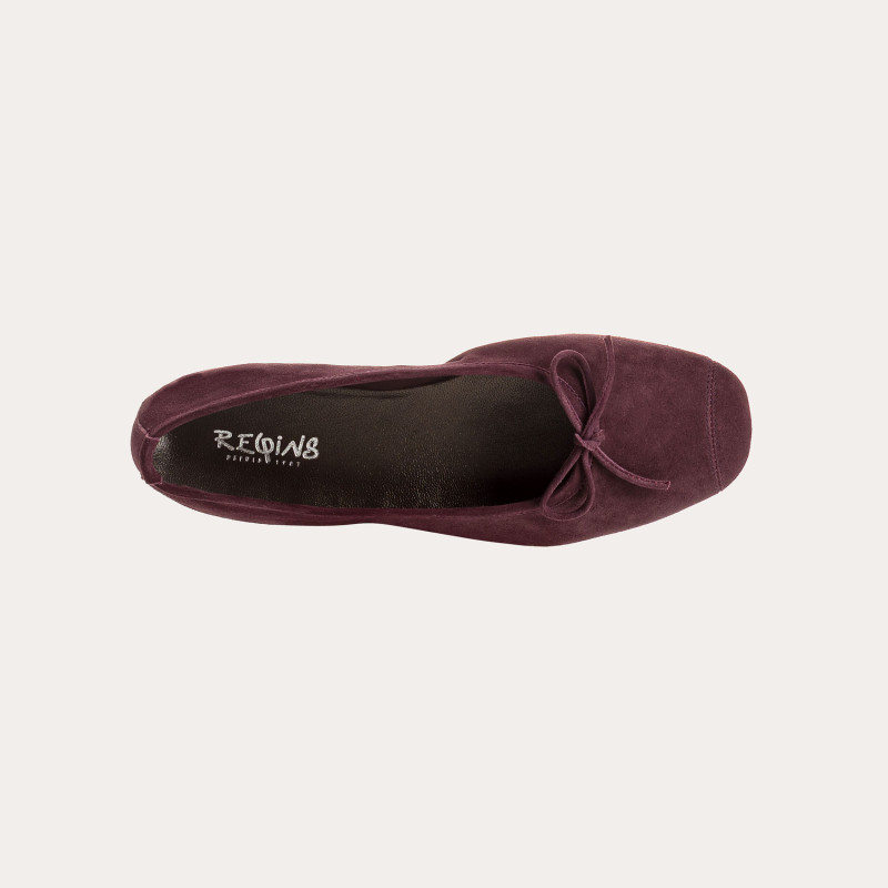 Harmony soft suede ballerinas
