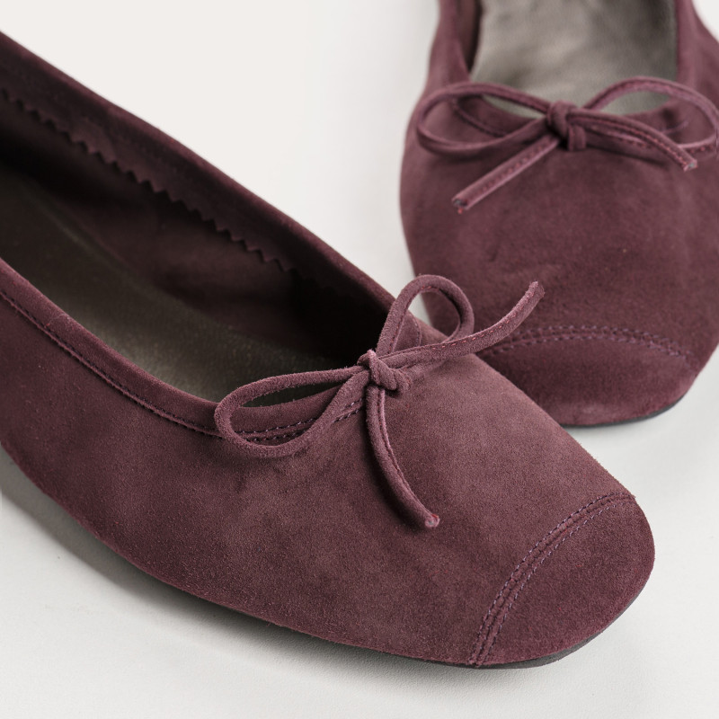 Harmony soft suede ballerinas