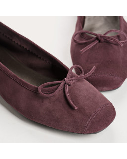 Harmony soft suede ballerinas