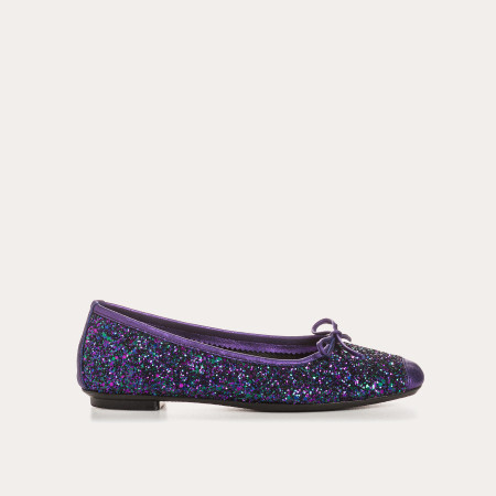 Harmony ballerinas with glitter and square tip