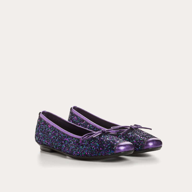 Harmony ballerinas with glitter and square tip