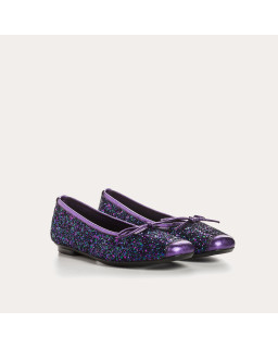 Harmony ballerinas with glitter and square tip