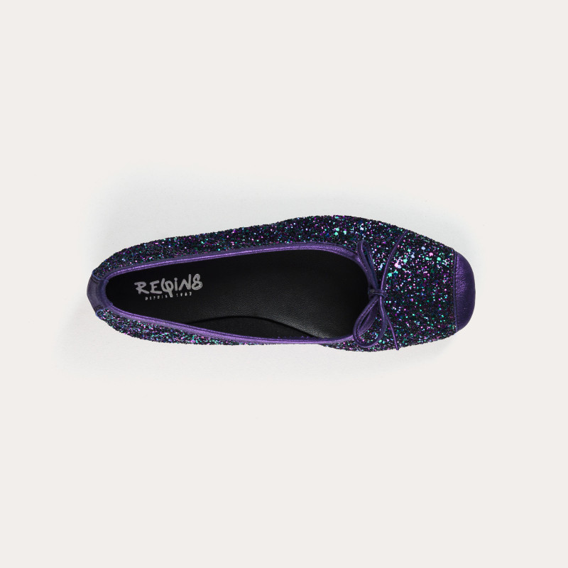 Harmony ballerinas with glitter and square tip