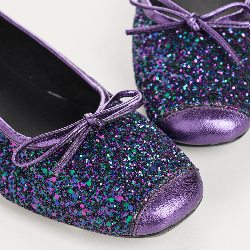 Harmony ballerinas with glitter and square tip