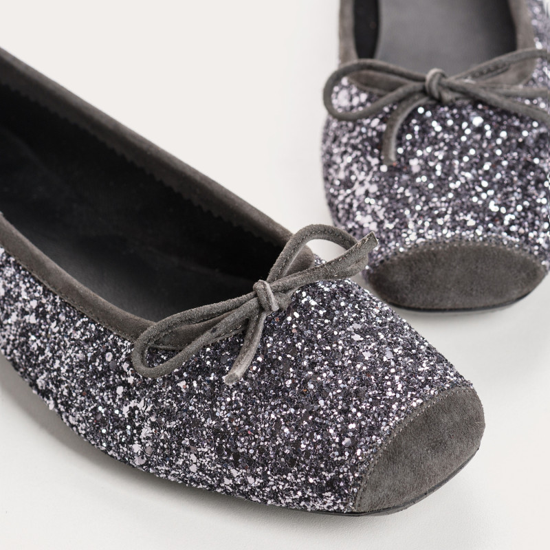 Harmony ballerinas with glitter and square tip