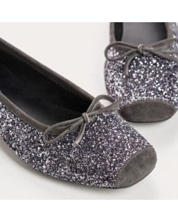 Harmony ballerinas with glitter and square tip