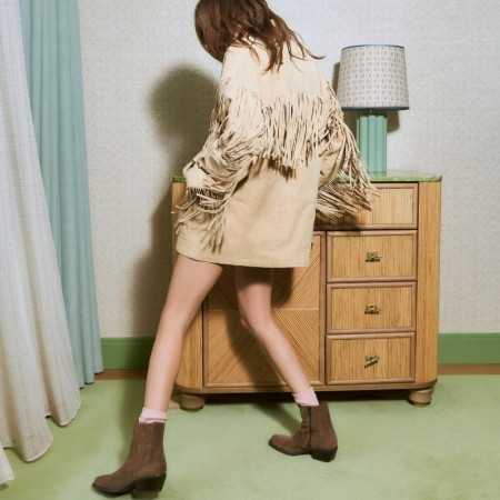 BOOTS EUXANE CUIR VELOURS