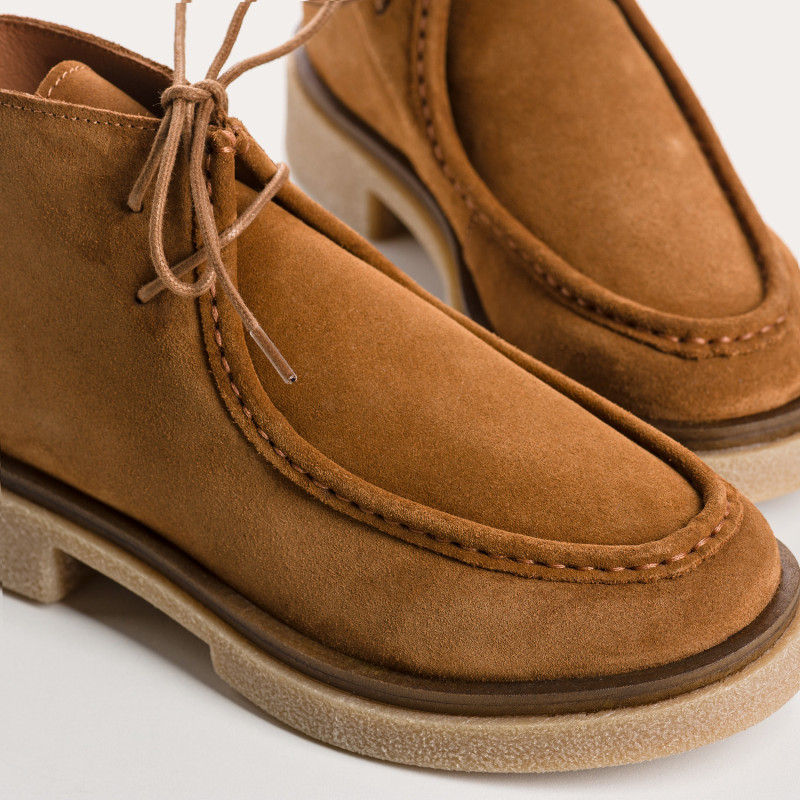 Derbies Fortuna - Suede Shoes Woman I Reqins