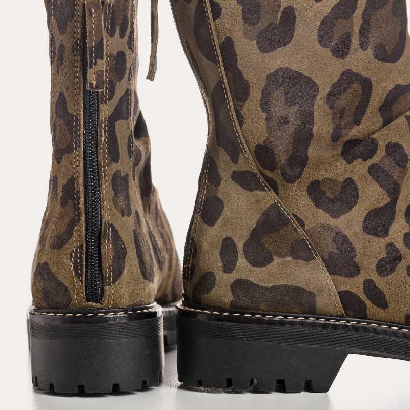 Bottines DUNK chaussures cuir velours femme REQINS