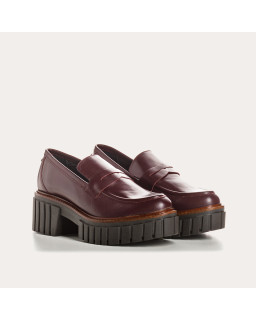 Chunky leather moccasins smooth