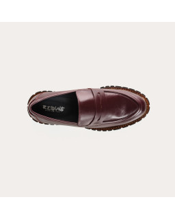 Chunky leather moccasins smooth
