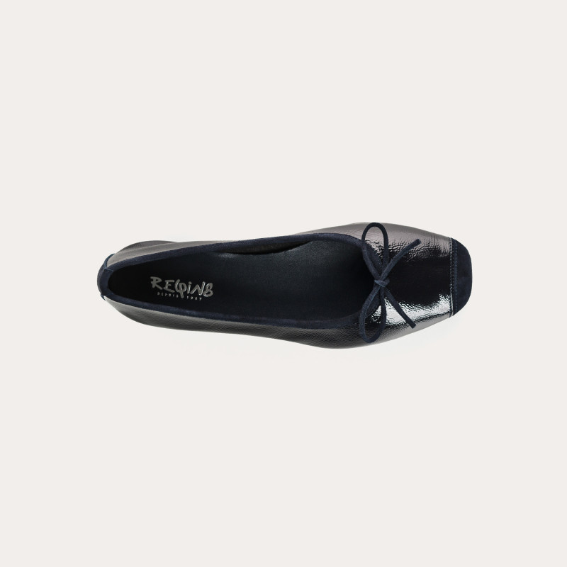 Napak leather knot flat ballerinas