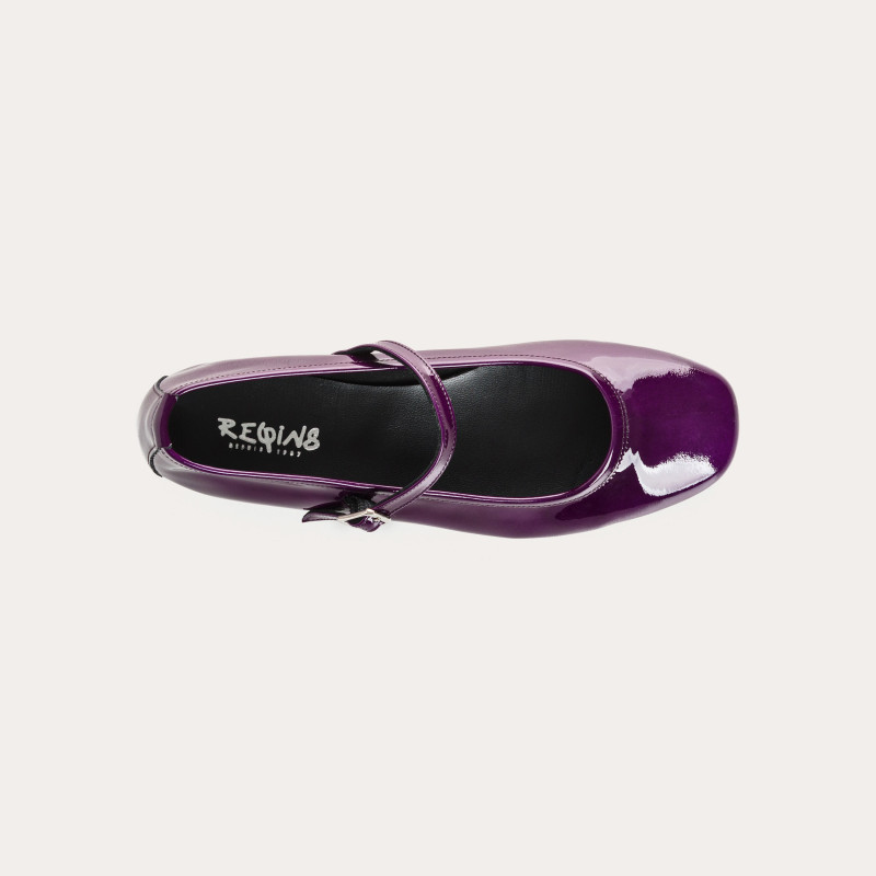 Mary Janes Honor cuir vernis – couleurs pastel & pop | Reqins