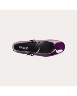 Mary Janes Honor cuir vernis – couleurs pastel & pop | Reqins