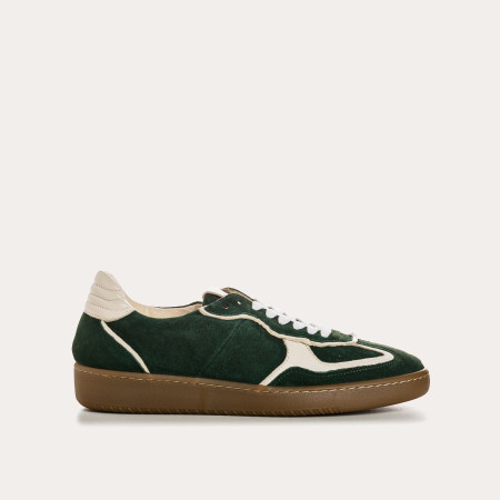Sneakers for women with suede laces and smooth leather