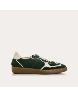 Sneakers for women with suede laces and smooth leather