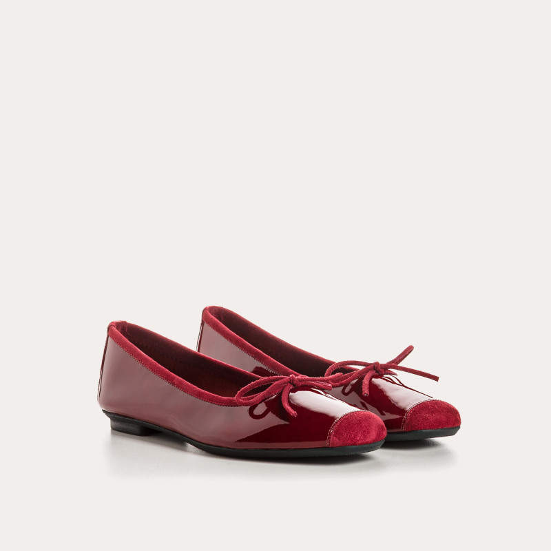 Harmony Patent Leather Ballerinas | Reqins