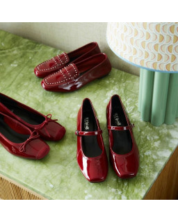 Harmony Patent Leather Ballerinas | Reqins