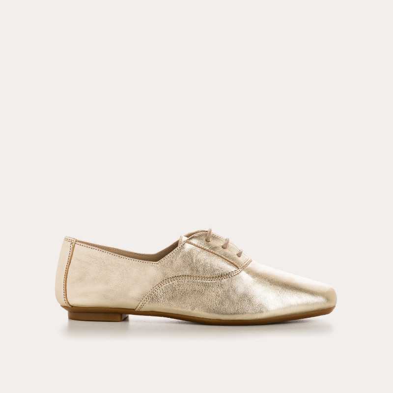 Derbies metallise femme top