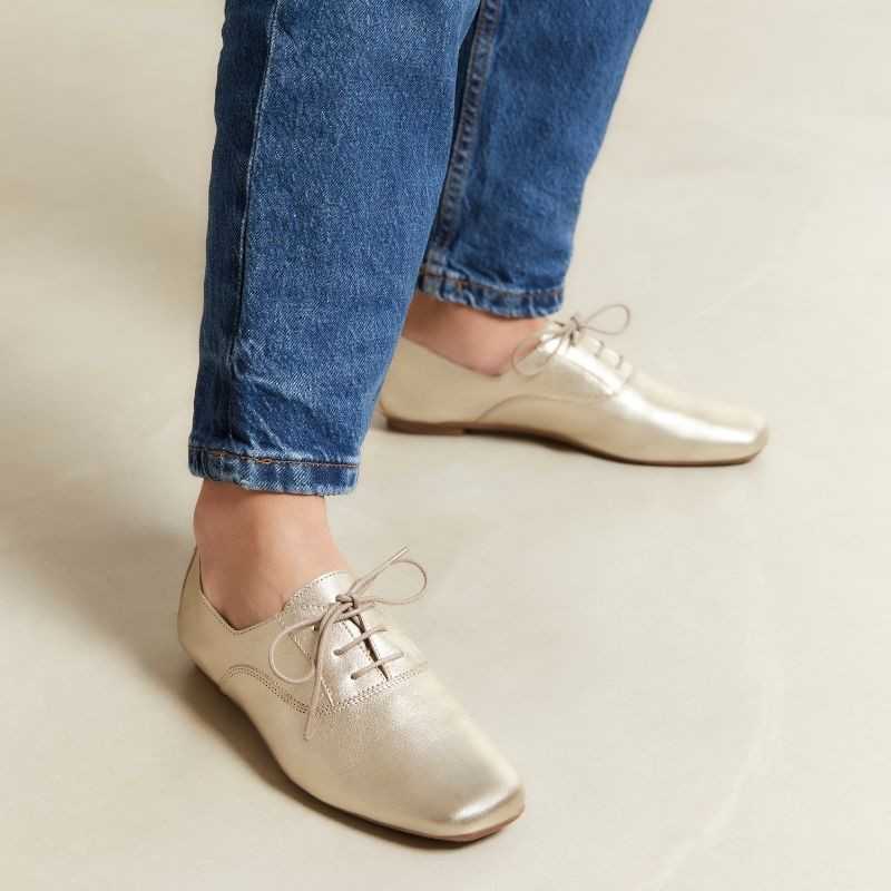 Derbies femme brillante top
