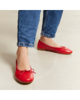 Flat bowl flat ballerinas with rounded butt