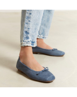 Ballerines Harmony en cuir velours souple | Reqins