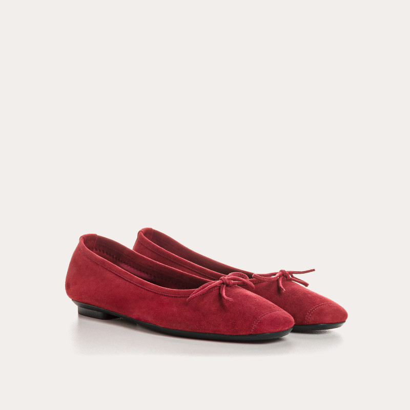 Harmony soft suede ballerinas