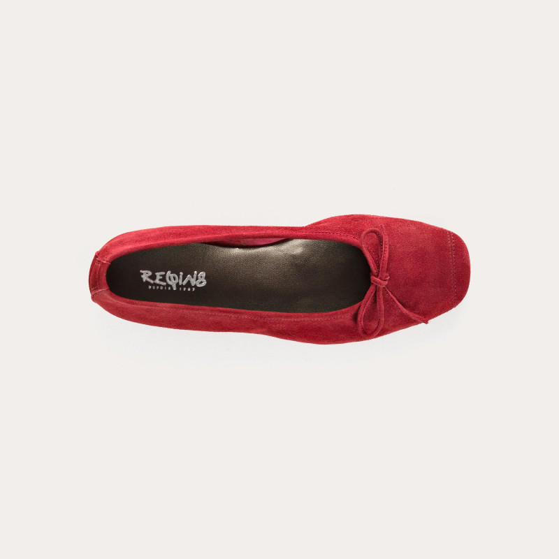 Harmony soft suede ballerinas