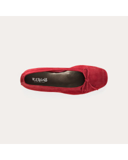 Harmony soft suede ballerinas