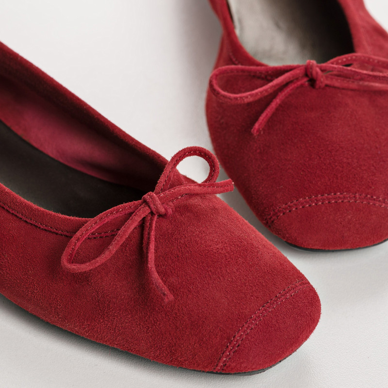 Harmony soft suede ballerinas